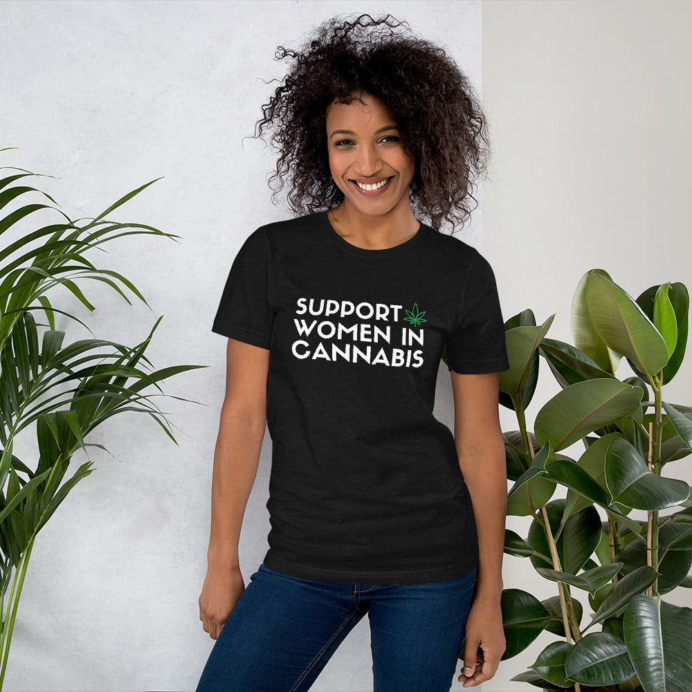 Support women in cannabis t-shirt